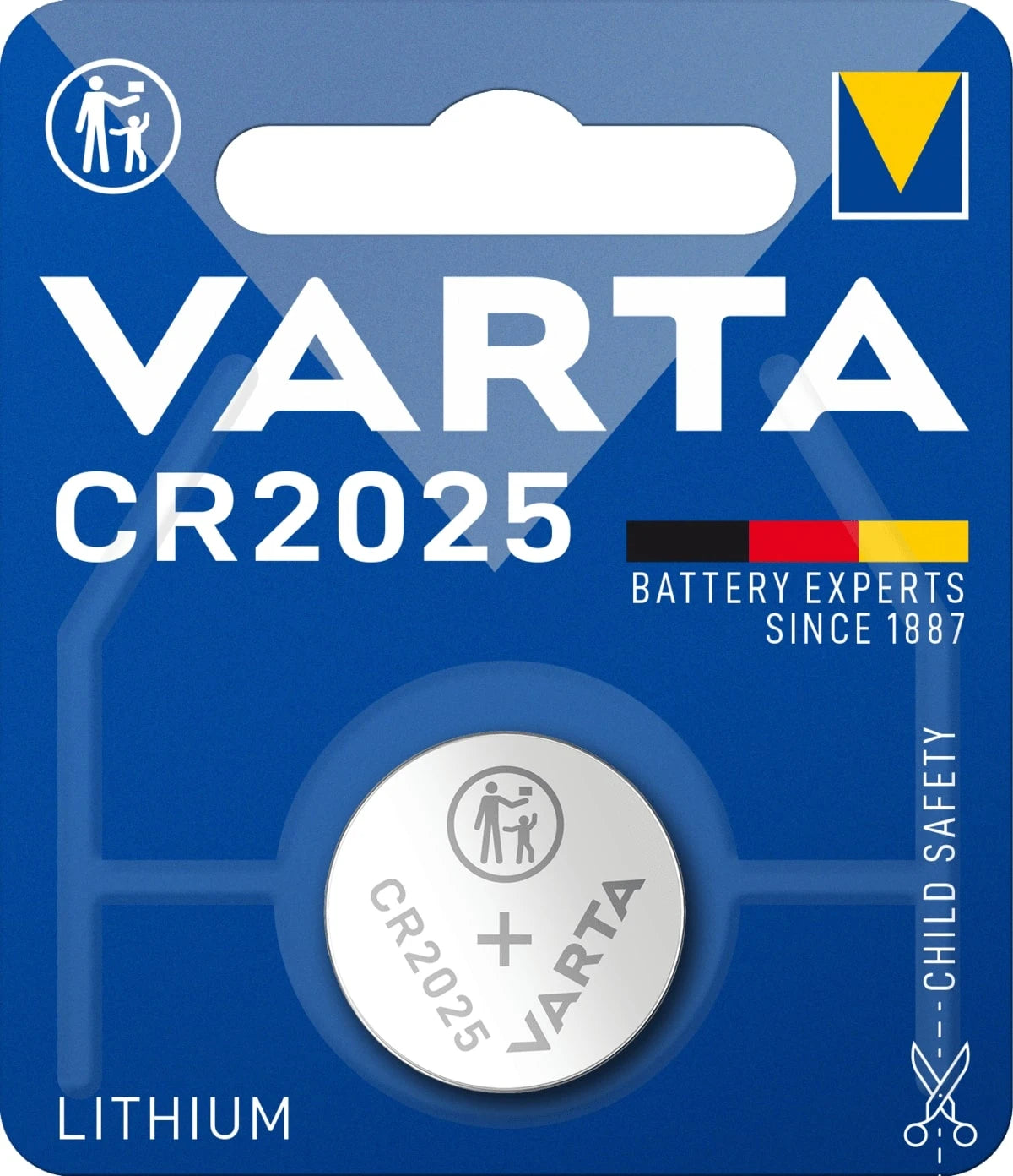 792420 | NE-102420 - Varta Button cell Lithium CR2025 3V Ø20x2,5mm