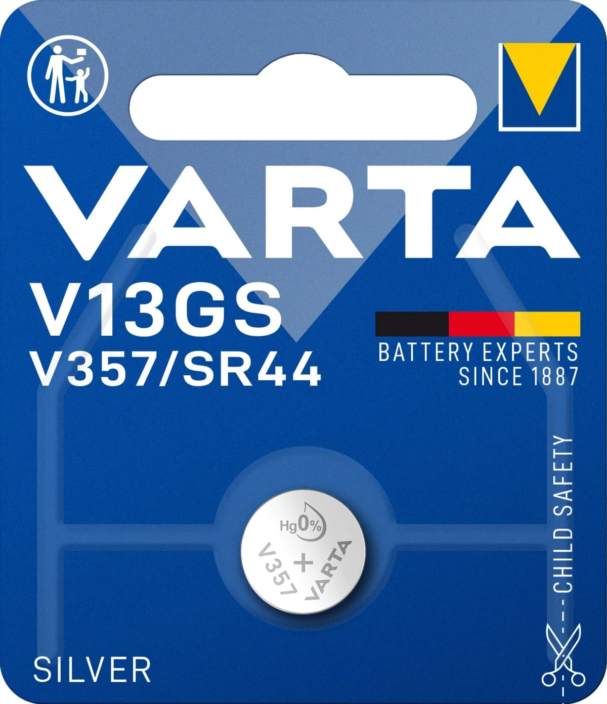 Varta Button cell V13GS 1,55V Ø11,6x5,4mm