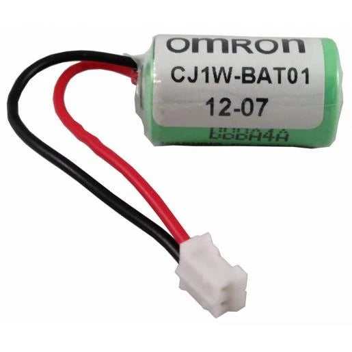 Battery Lithium (like Omron) CJ1W-BAT01.1 - 3,0V Ø14,5x24.9mm, with cable/connector
