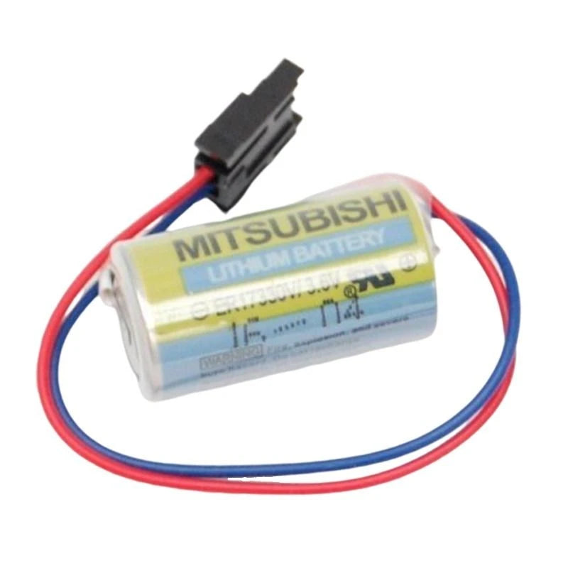 Battery Lithium (like Mitsubishi) A6BAT - 3,6V, Ø16,5x33,4mm, with cable/connector