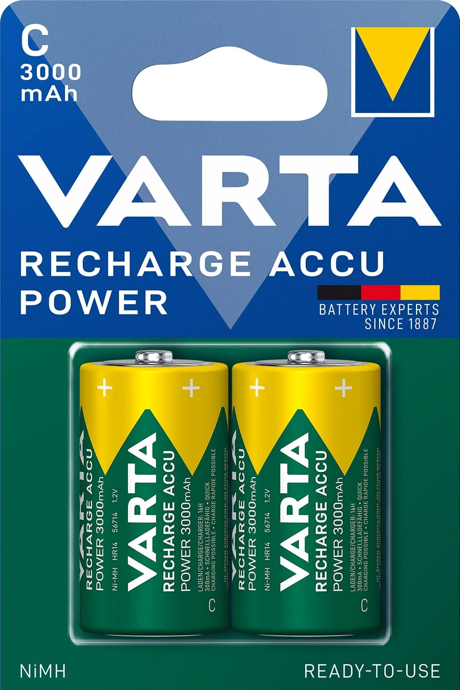 792455 | NE-102455 - Varta Rechargeable NiMh C/HR14 1,2V 3000 mAh