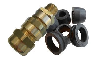 Ex Cable Gland NPT 1/2", Brass Nickel plated, Atex Approved