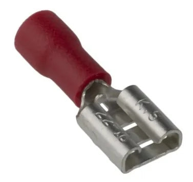 794547 | NE-104547 - Female snap-on 6,3mm pressing type, red 0,25-1,6 mm²