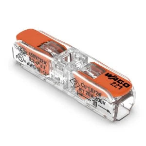 Wire Plug-in connectors Wago 221-2411 with lever 0.1 - 4.0 mm², 1-wires pass through