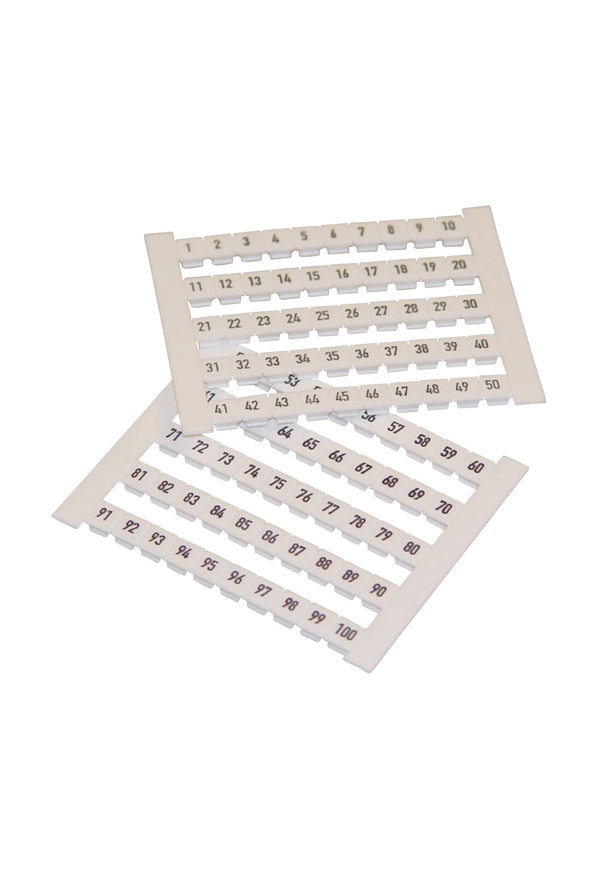 Code marker for terminal blocks 1- 50