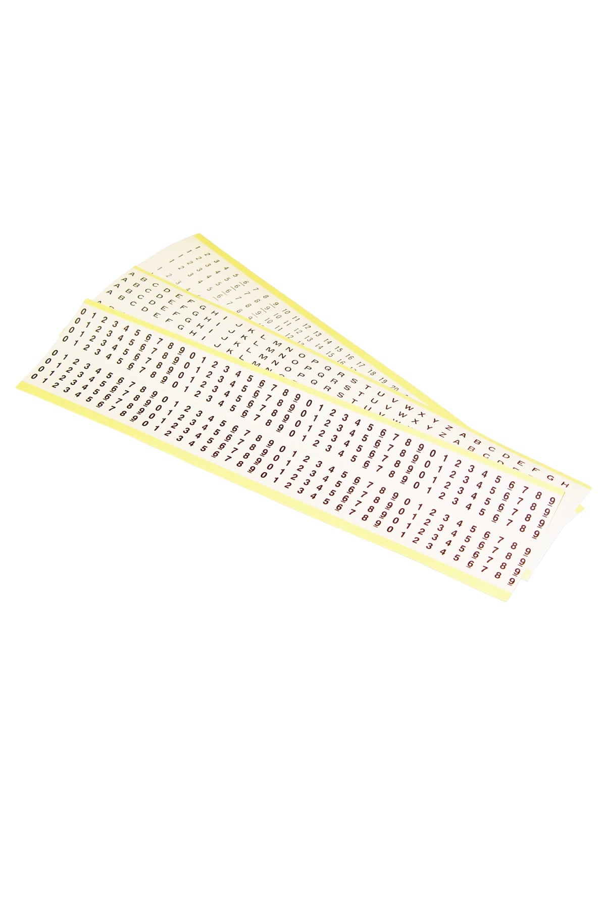 Codemarkers sheet 1-34  8-way in pvc sheet
