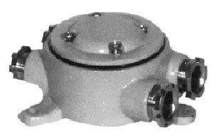 794832 | NE-104832 - Japanese junction box Cast Iron Round type 2 =0= with 4 cable glands