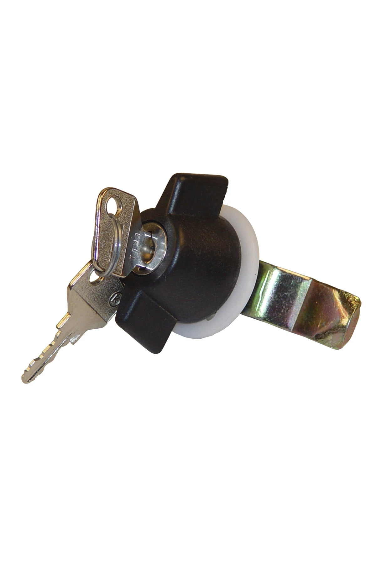 Handle/lock and key for enclosure with door