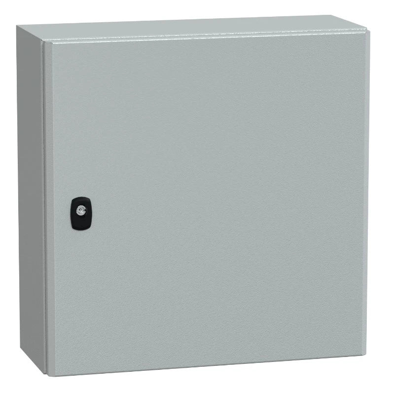 Sheet steel cabinet 500x500x200 mm with door IP66 incl. chassis plate