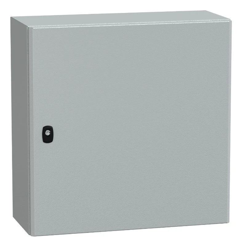 Sheet steel cabinet 600x600x250 mm with door IP66 incl. chassis plate