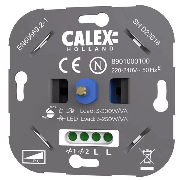Calex RC Dimmer flush mounting 230V (LED 3-250WW) - (GLS 3-300W)