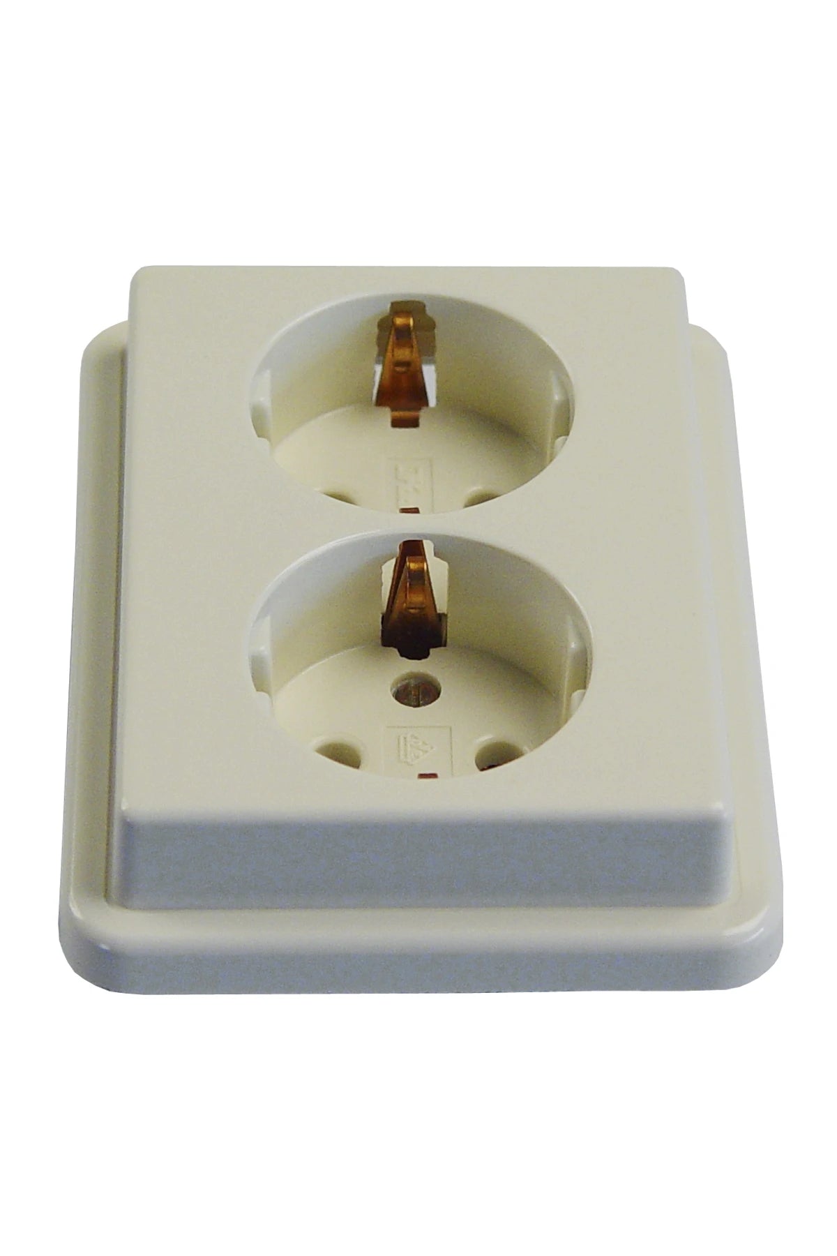 792911 | NE-102911 - Receptacle European 2-pole/Earth for 2-plugs, flush mntg