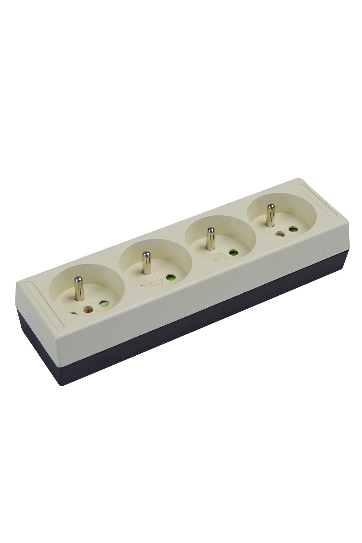 Belgian Receptacle 2-pole/Pin Earth for 4-plugs, Table-type