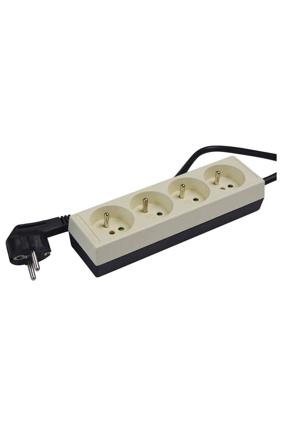 Belgian Receptacle 2-pole/Pin Earth for 4-plugs, Table-type with cable/plug