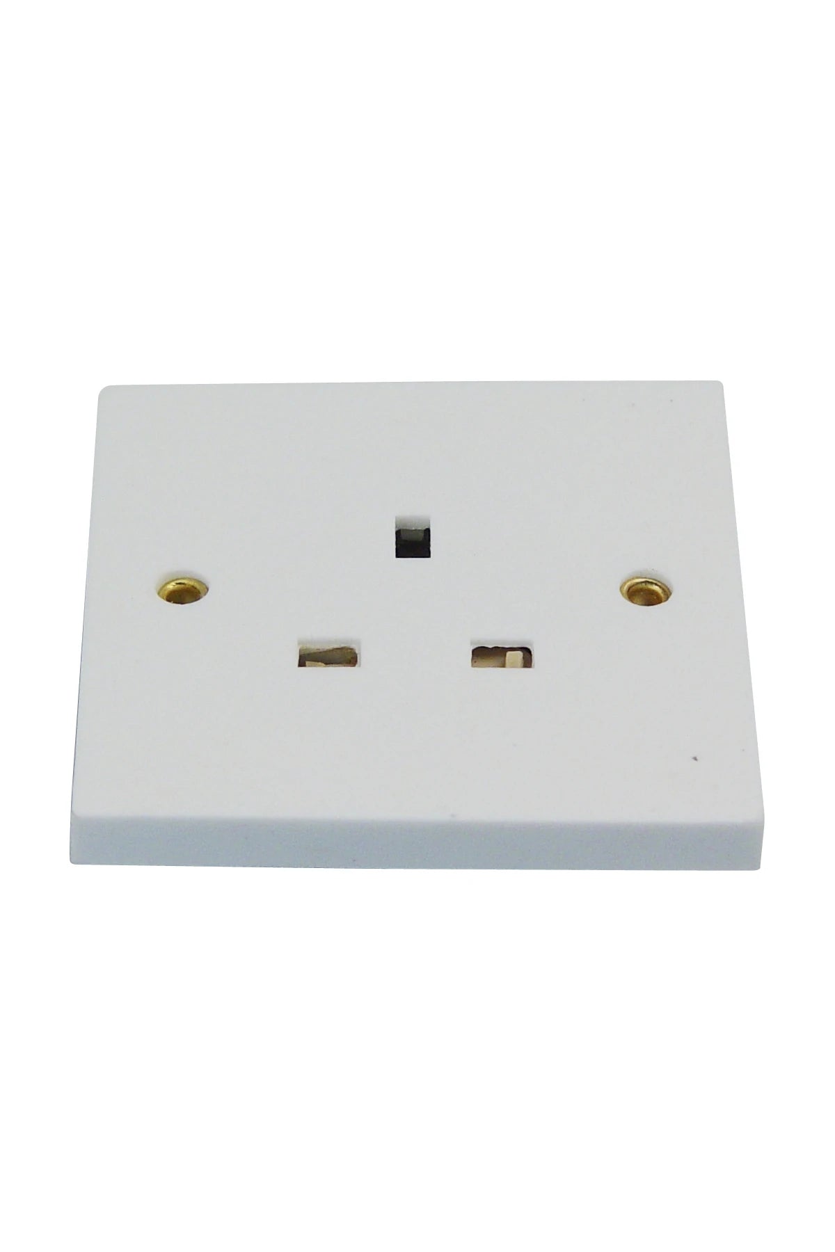 British Receptacle 3-pole 13A, flush mntg