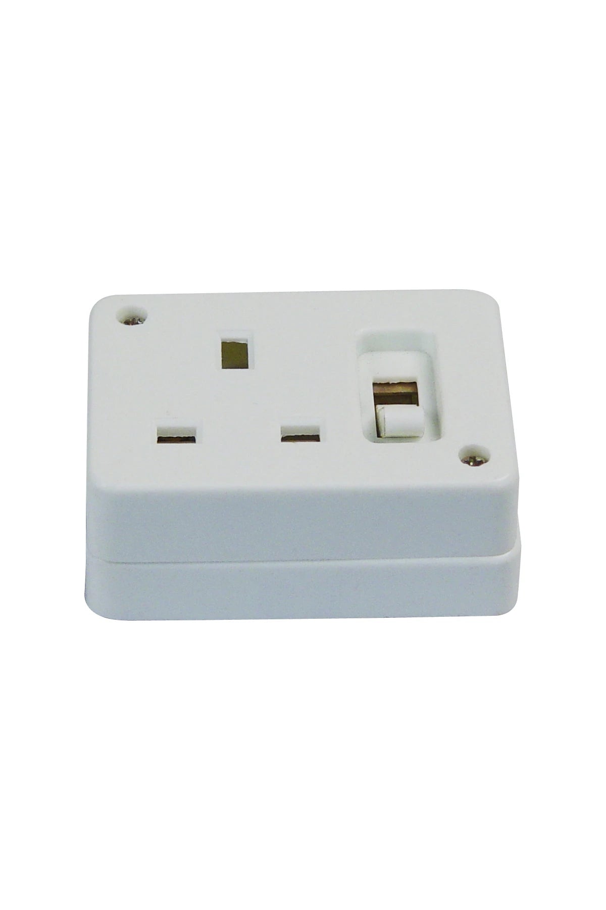 British Receptacle with Switch 3-pole 13A, surface mntg