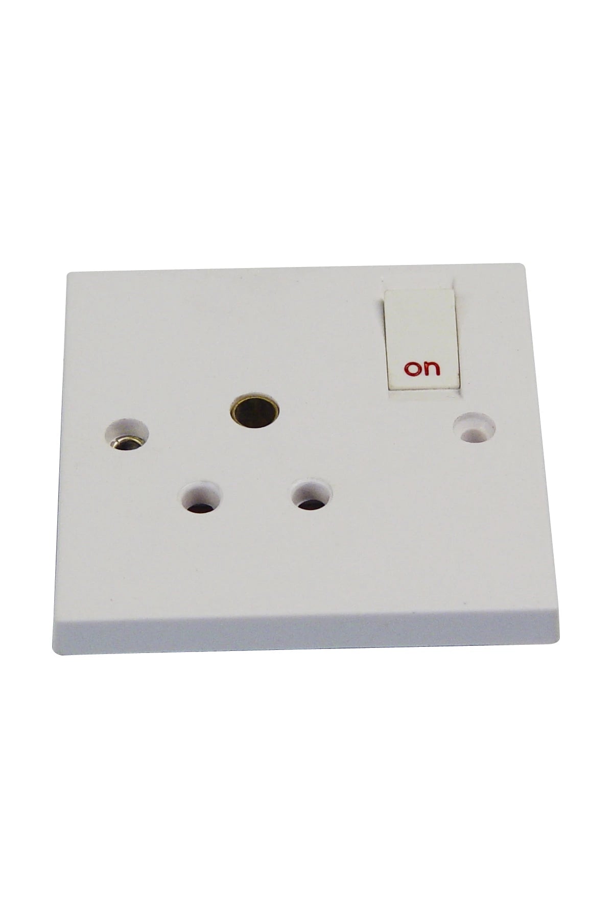 British Receptacle with Switch 3-pole 5A, flush mntg