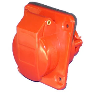 CEE Flush receptacle 380V/415V 16A 3P+earth 6H, IP44 10° 85x75mm