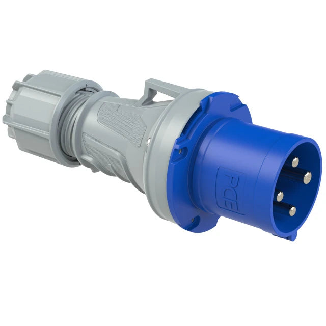 CEE Male Plug 220V 63A 3P+earth 9H, IP67