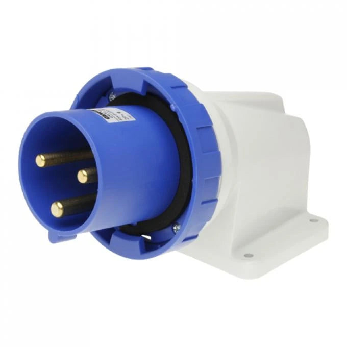 CEE Receptacle with Pins 220V 63A 2P+earth 6H, IP67