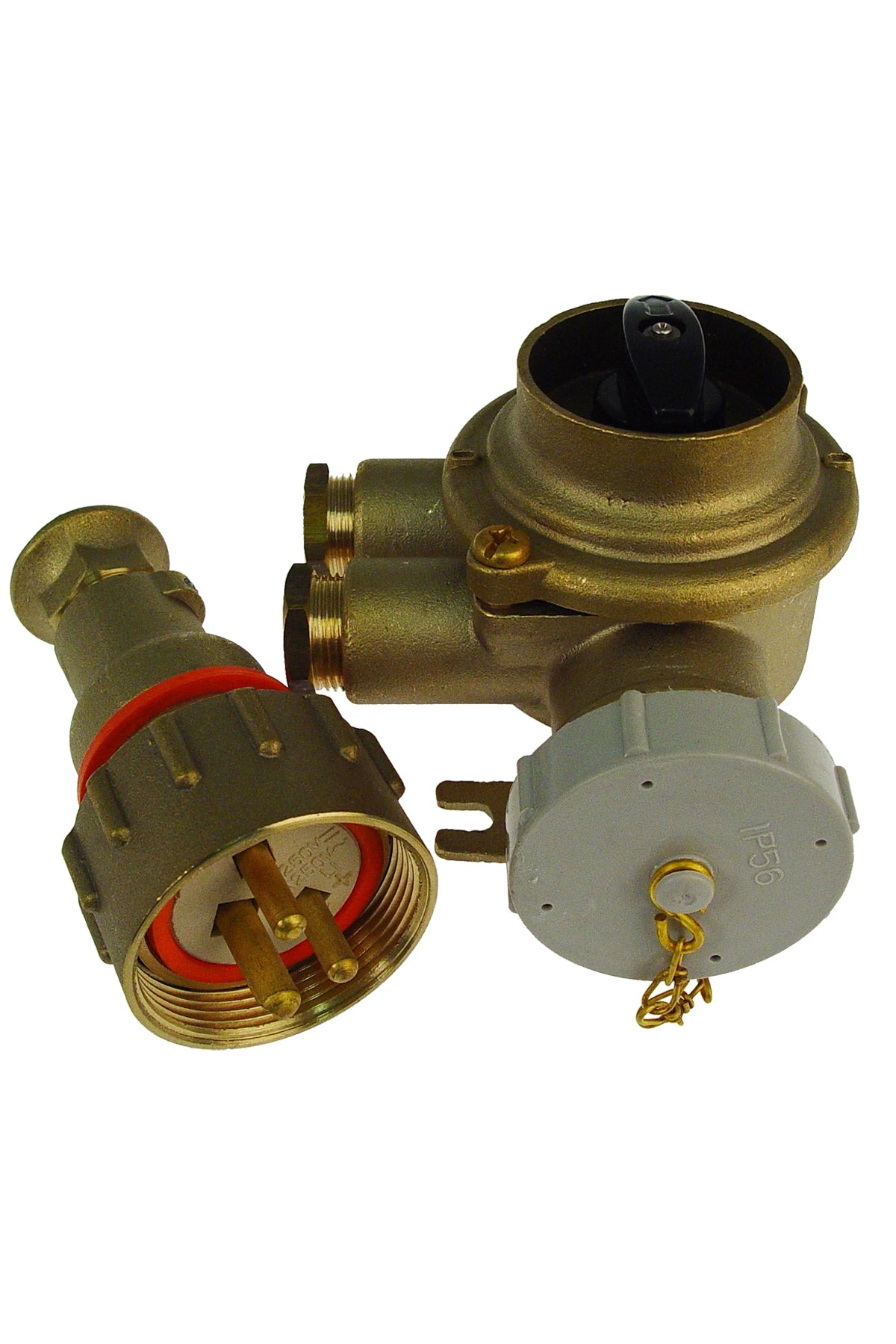 792888 | NE-102888 - HNA cast brass receptacle & plug =0 220V with switch