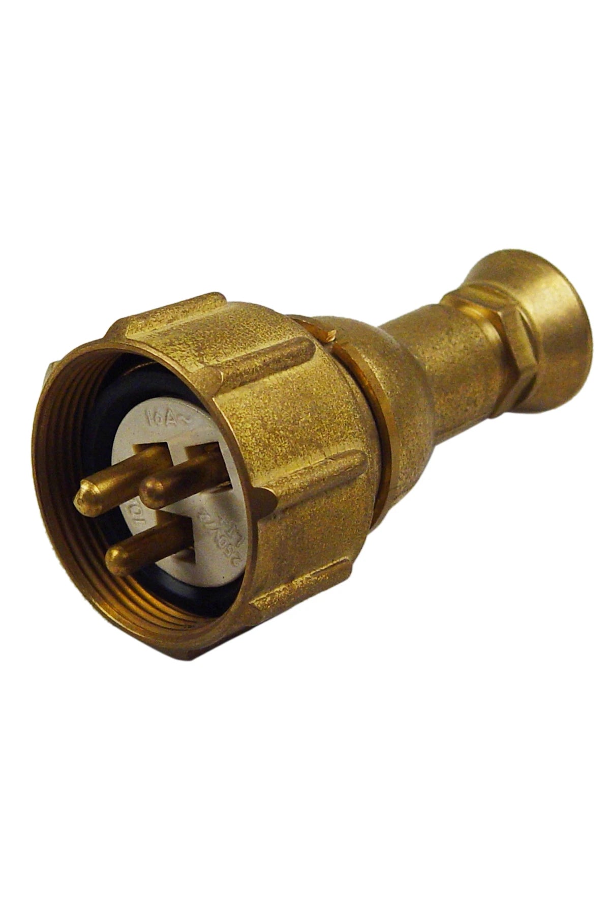 HNA cast brass male plug 3-poles 110V