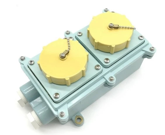 792765 | NE-102765 - Japanese Cee-Norm Twin Receptacle 100-130V 16A 2P + E 4H IP56
