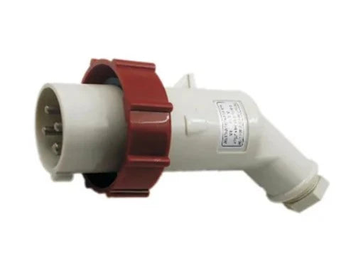 792754 | NE-102754 - Japanese Cee-Norm Plug 380-415V 16A 3P + E 6H IP56, Offset Angle