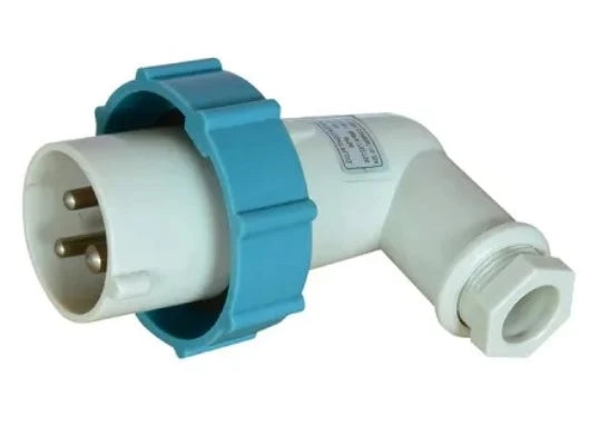 792756 | NE-102756 - Japanese Cee-Norm Plug 200-250V 16A 2P + E 6H IP56, Right Angle