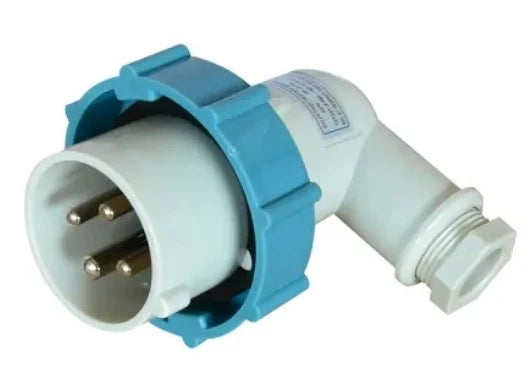 Japanese Cee-Norm Plug 200-250V 16A 3P + E 9H IP56, Right Angle