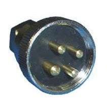 Plug - English - 4-poles 3A. Niphan-type - Chrom.brass
