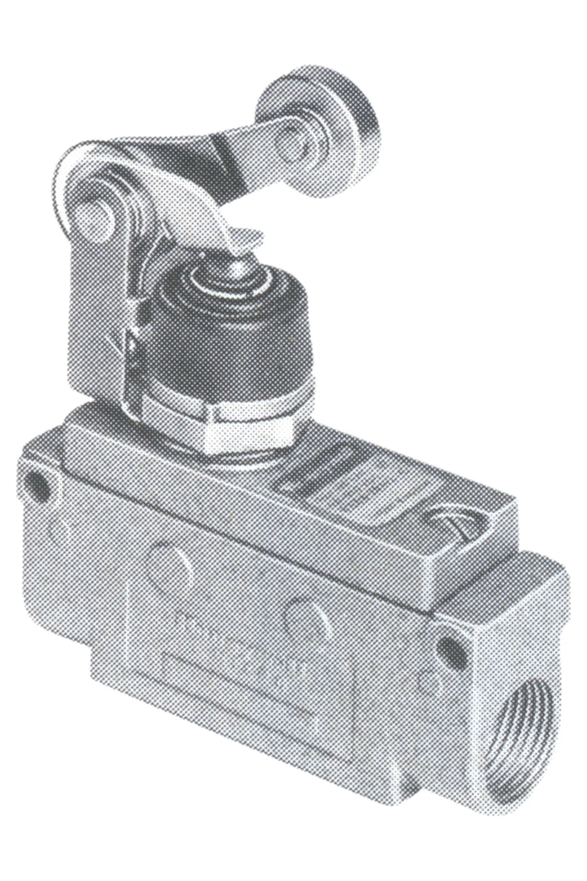 Enclosed microswitch single pole c/o contact with roller/lever
