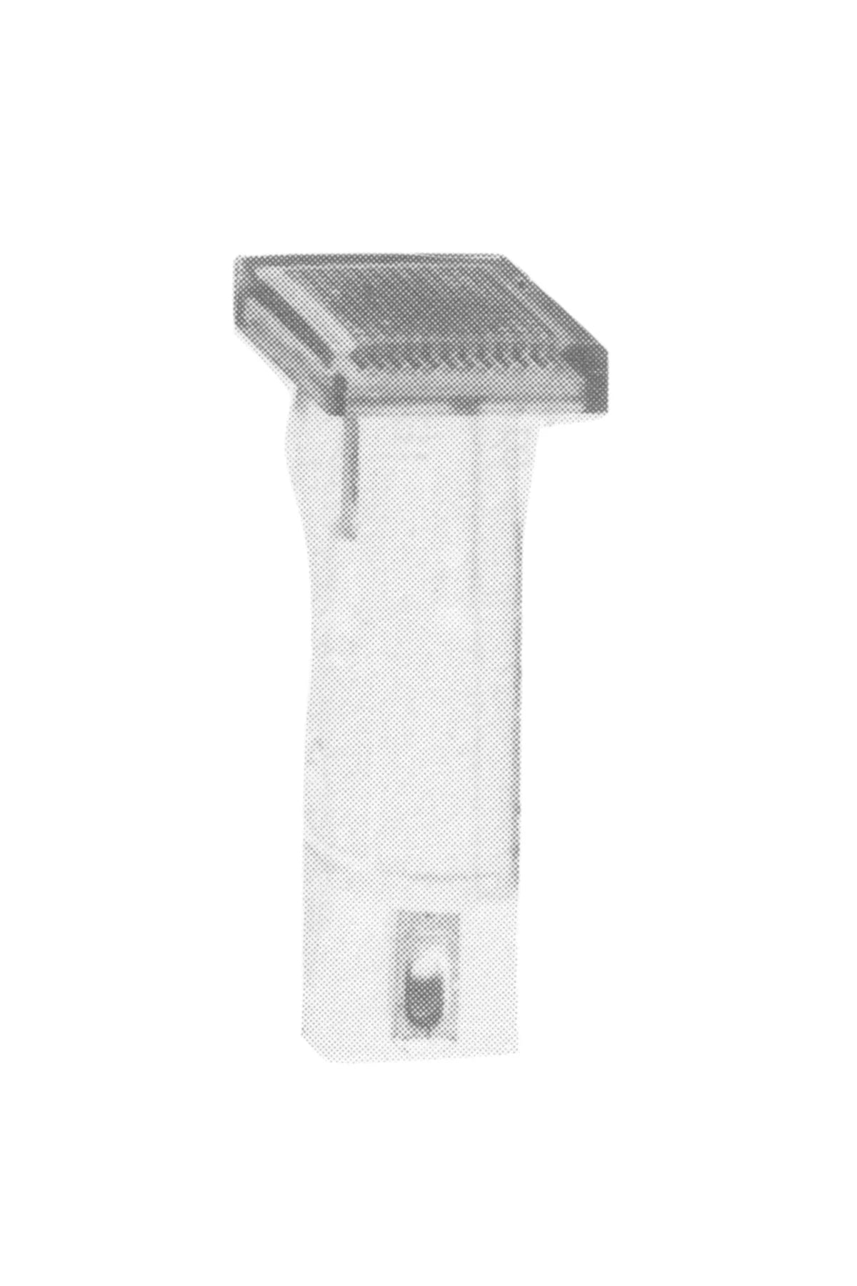 Pilot light with square lens clear, Ø 10mm, with lamp 24-28V 1,2W