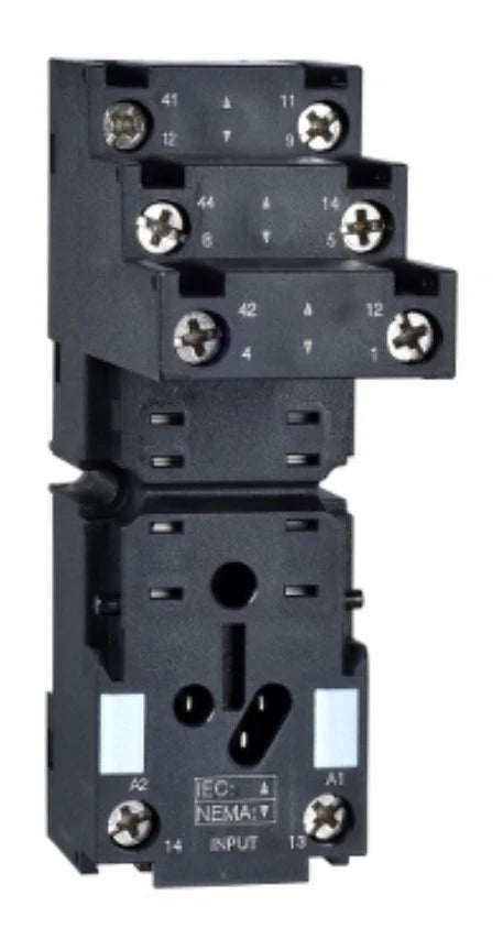 SE Socket for plug-in relay 8-pins RXM2/MY2 type, surface or din rail mounting