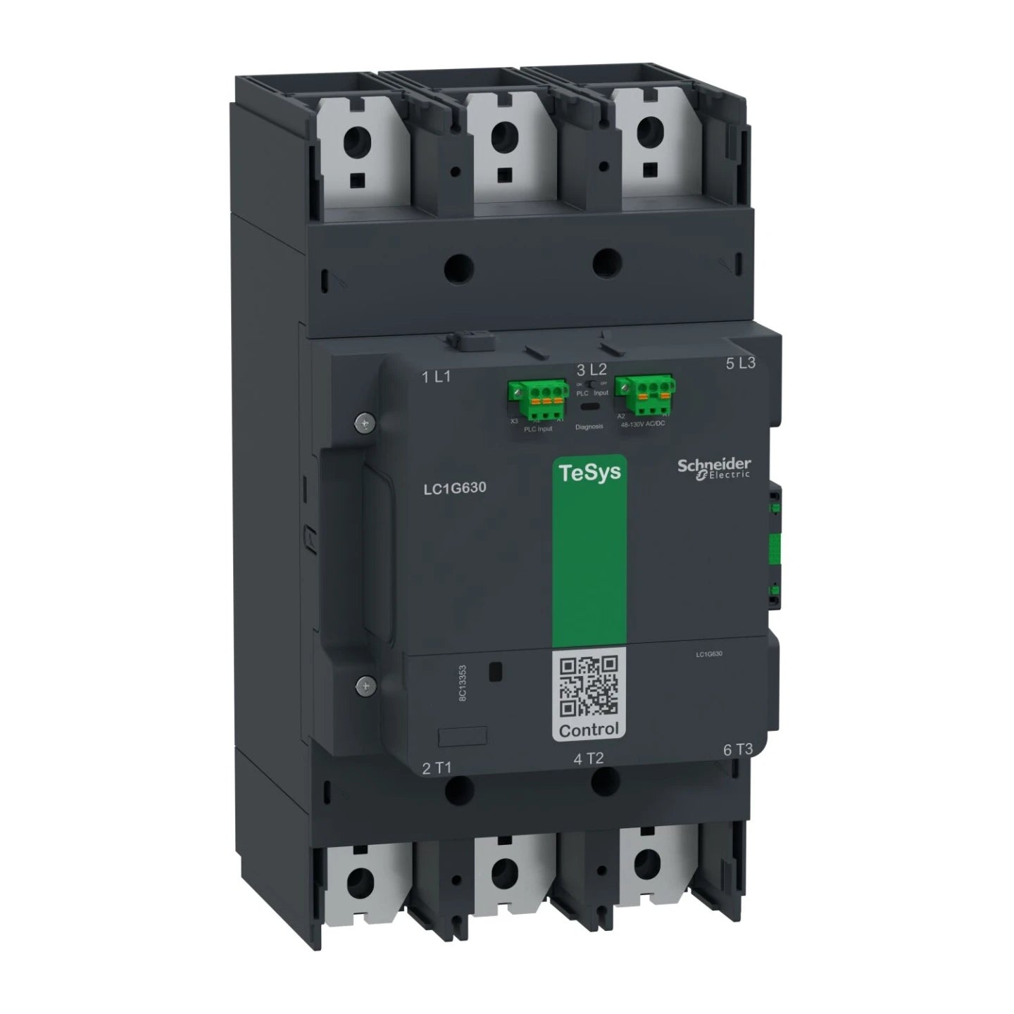 Schneider Contactor LC1-G630LSEA, Coil Voltage 200...500V AC/DC