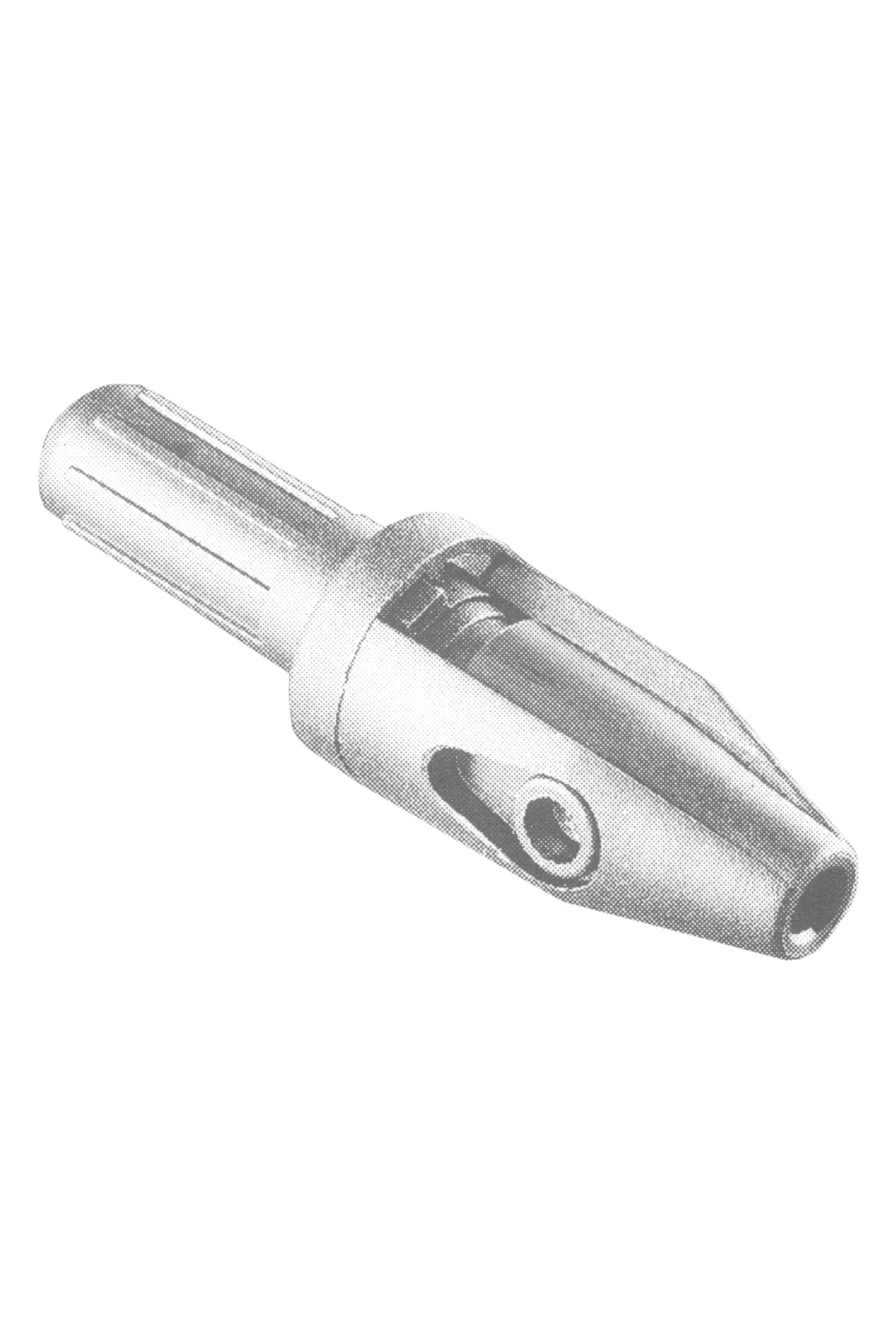 Base for glass and porcelain fuses 20x5mm conn.between 2 wires