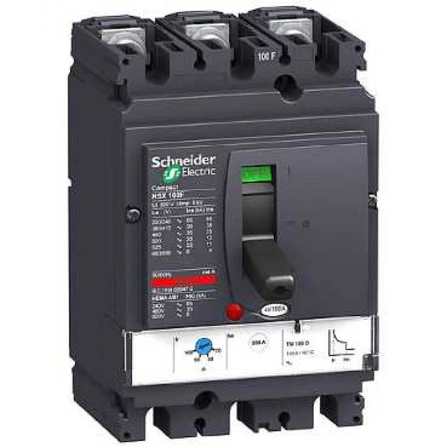 SE Circuit breaker 3-Pole 100A C10H3TM100 (NSX100H) 70kA with protection unit TM100D (70...100A)