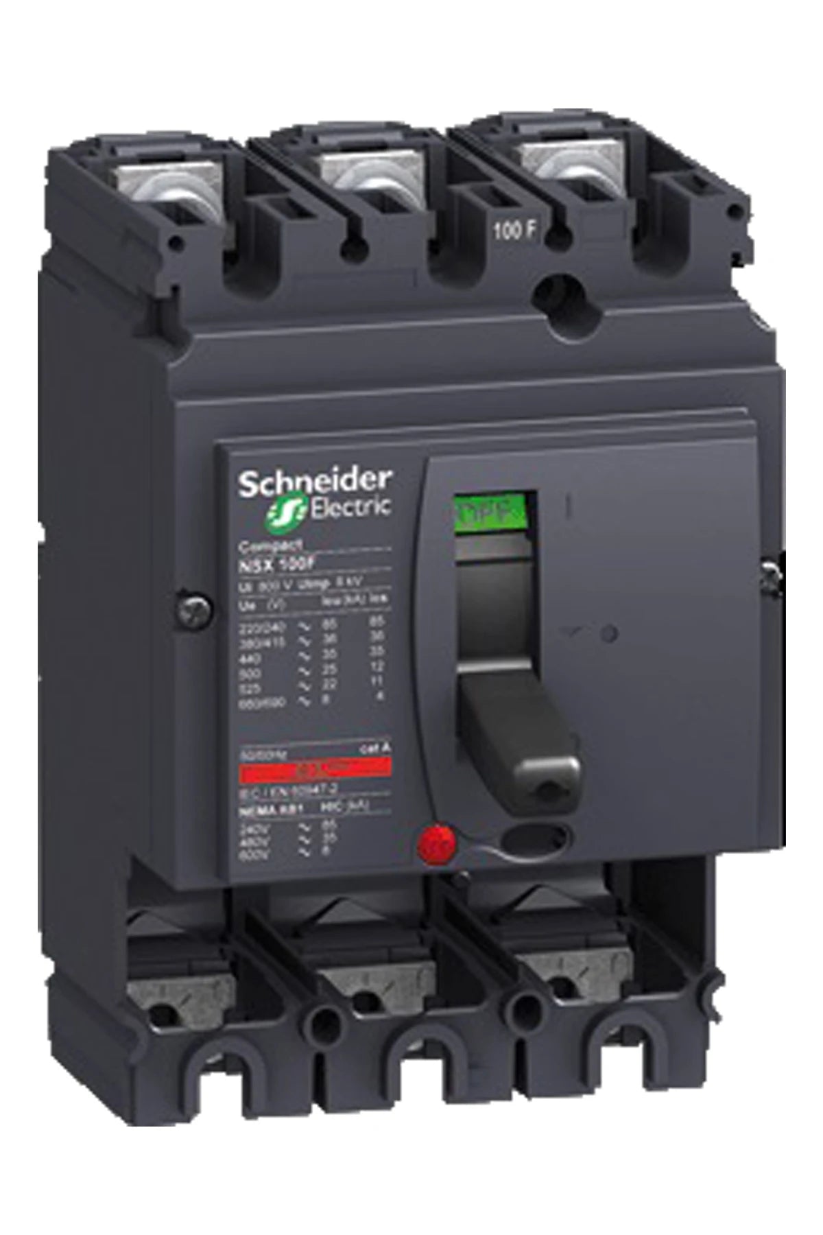 SE Circuit breaker 3-Pole 100A C10F3 (NSX100F) 36kA without protection unit