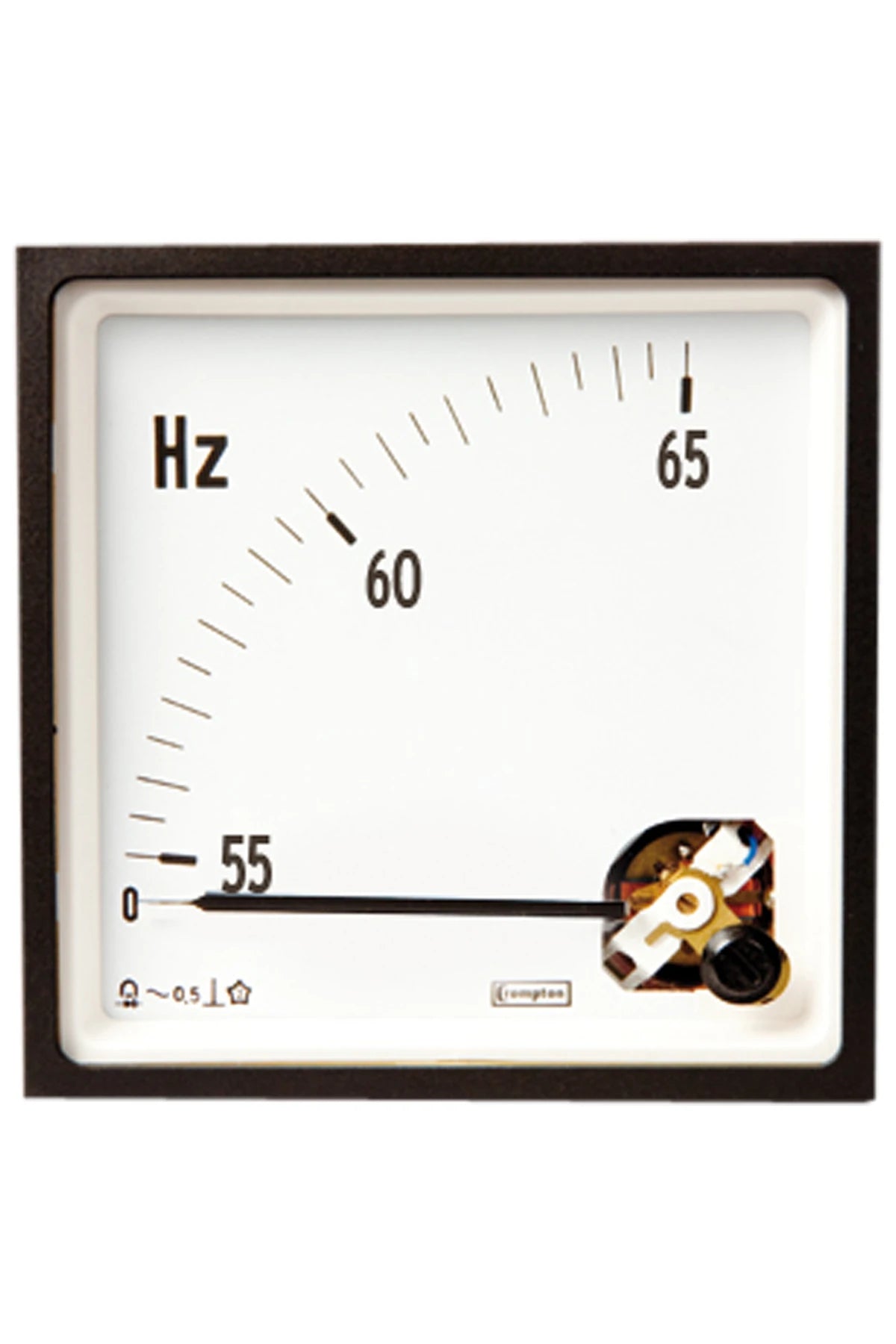 Frequentie meter panel mounting 72x72mm 55-65Hz 440V