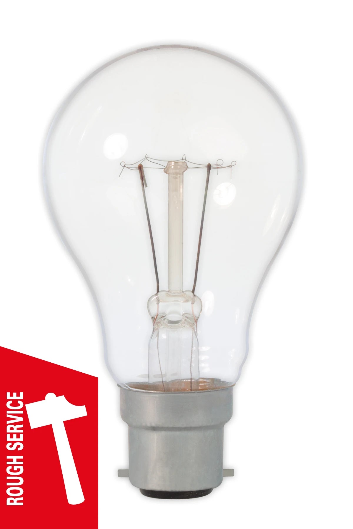 790222 | NE-100222 - Calex Marine GLS-lamp 240V 100W B22 clear 'rough construction'