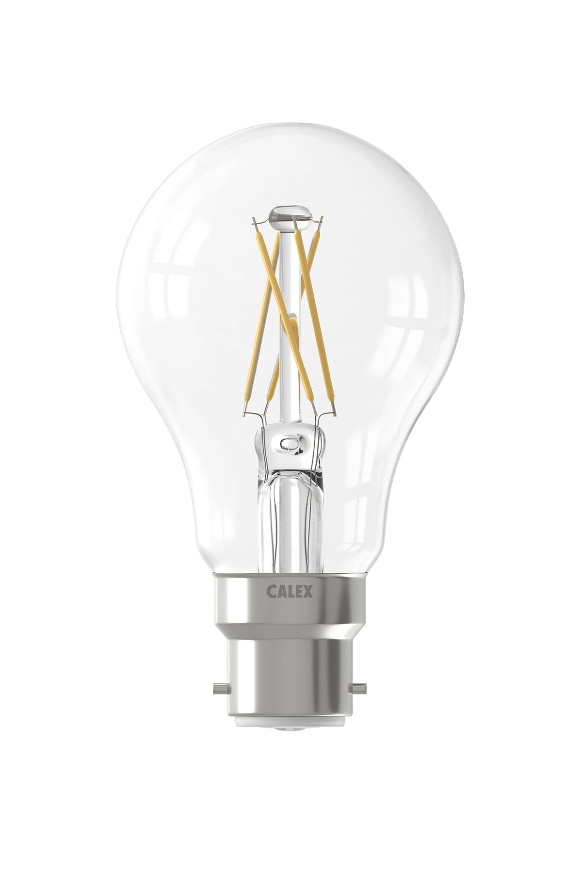 Calex GLS A60 Clear Straight filament 220-240V 4.5W 470lm 2700K B22 dimmable via LED dimmer