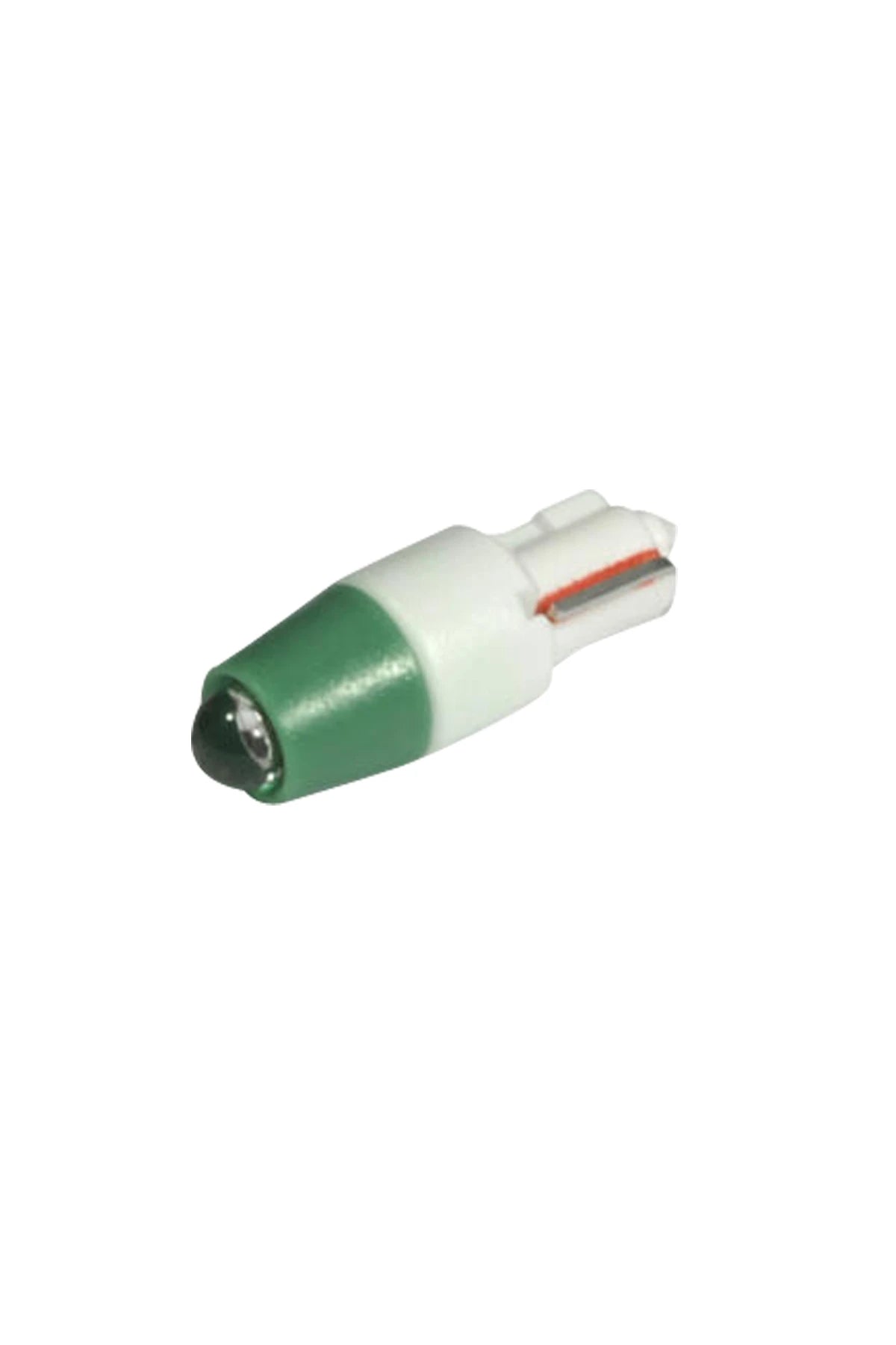 Single-Led Lamp 12V DC Wedge Base T5 (W2x4.6D) 5x20mm green