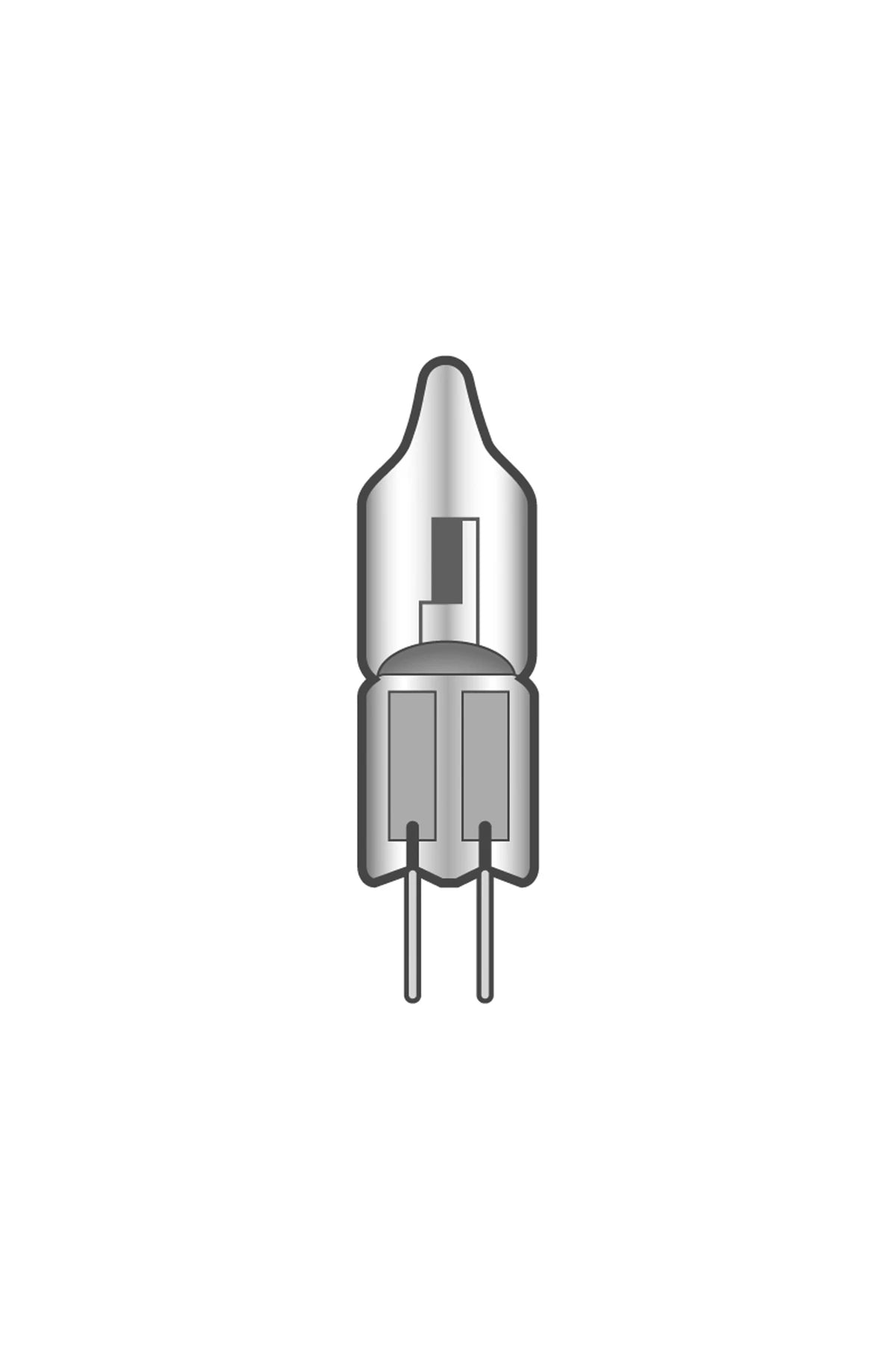 Halogen lamp 12V 20W GY6.35 clear
