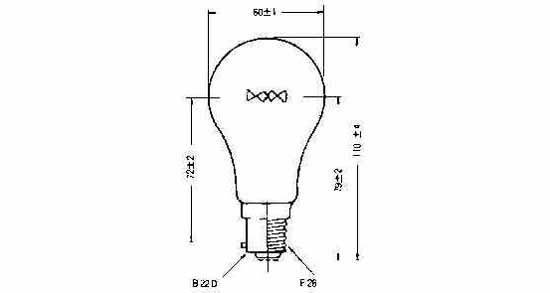 790405 | NE-100405 - LAMP NAVIGATION E-26, 220V 40W