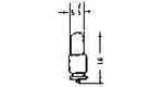 790713 | NE-100713 - LAMP PILOT MINIATURE S5.5S18, 28V 0.04A 5.5X16MM