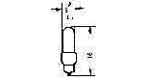 790718 | NE-100718 - LAMP PILOT MINIATURE S5.5-0, 28V 0.04A 5X16MM