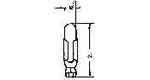 790735 | NE-100735 - LAMP PILOT MINIATURE NH, 28V 22MA 4.85X21MM