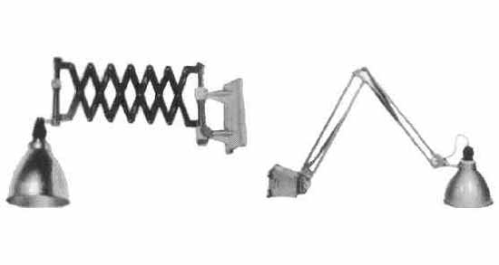 792121 | NE-102121 - CHART TABLE LIGHT, WALL-MOUNTING PANTAGRAPH E-26