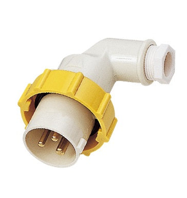 792755 | NE-102755 - PLUG ANGLE WATERTIGHT IEC, 2P+E AC100-130V YELLOW PI2-2B1