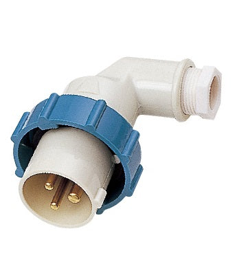 792756 | NE-102756 - PLUG ANGLE WATERTIGHT IEC, 2P+E AC200-250V BLUE PI2-2B1